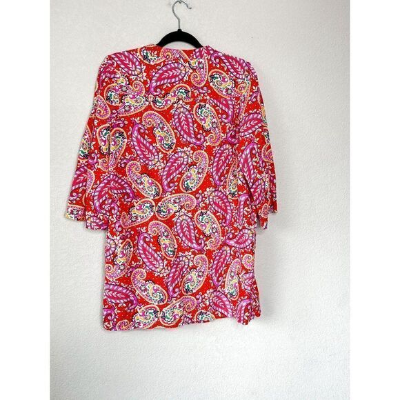 Boden Evangeline 100% Linen Paisley Dress Tunic Size 8P - Picture 8 of 8